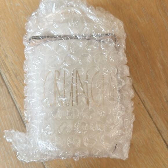 NEW Rae Dunn “Crunchy” Loop Lid Canister Ceramic with Gold - Picture 2 of 2